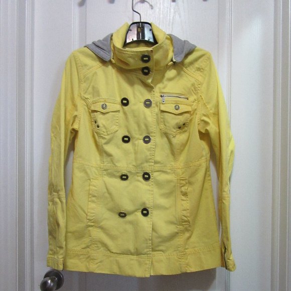 Yellow Jean Coat Hurley size Medium - Picture 7 of 7